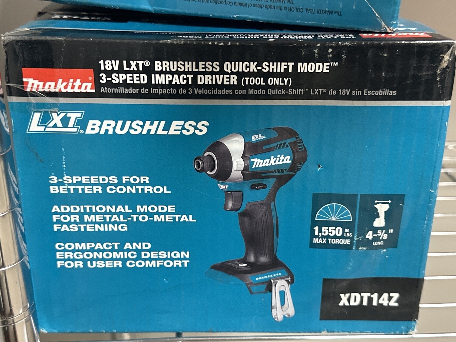 Makita Brushless 18 Volt XDT14Z Li-Ion 1/4&quot; 3-Speed Impact Driver (Tool Only)