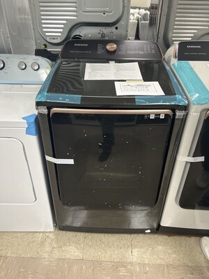 Samsung7.4 cu. ft. Smart Electric Dryer with Steam Sanitize+ in Brushed Black ENERGY STAR