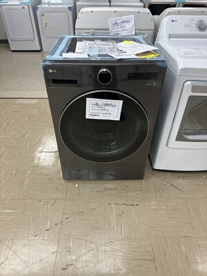 LG 5-cu ft Stackable Steam Cycle Smart Front-Load Washer (Black) ENERGY STAR