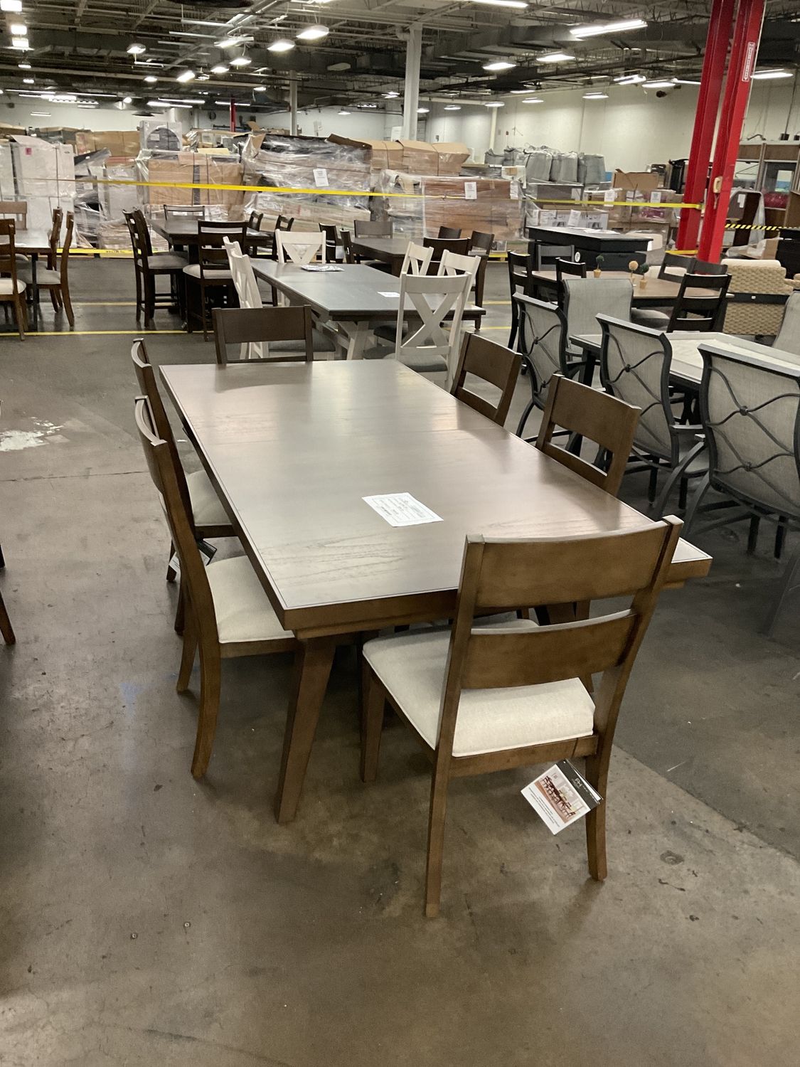 RIVERMONT 9PC DINING DKBR - 1-SD
