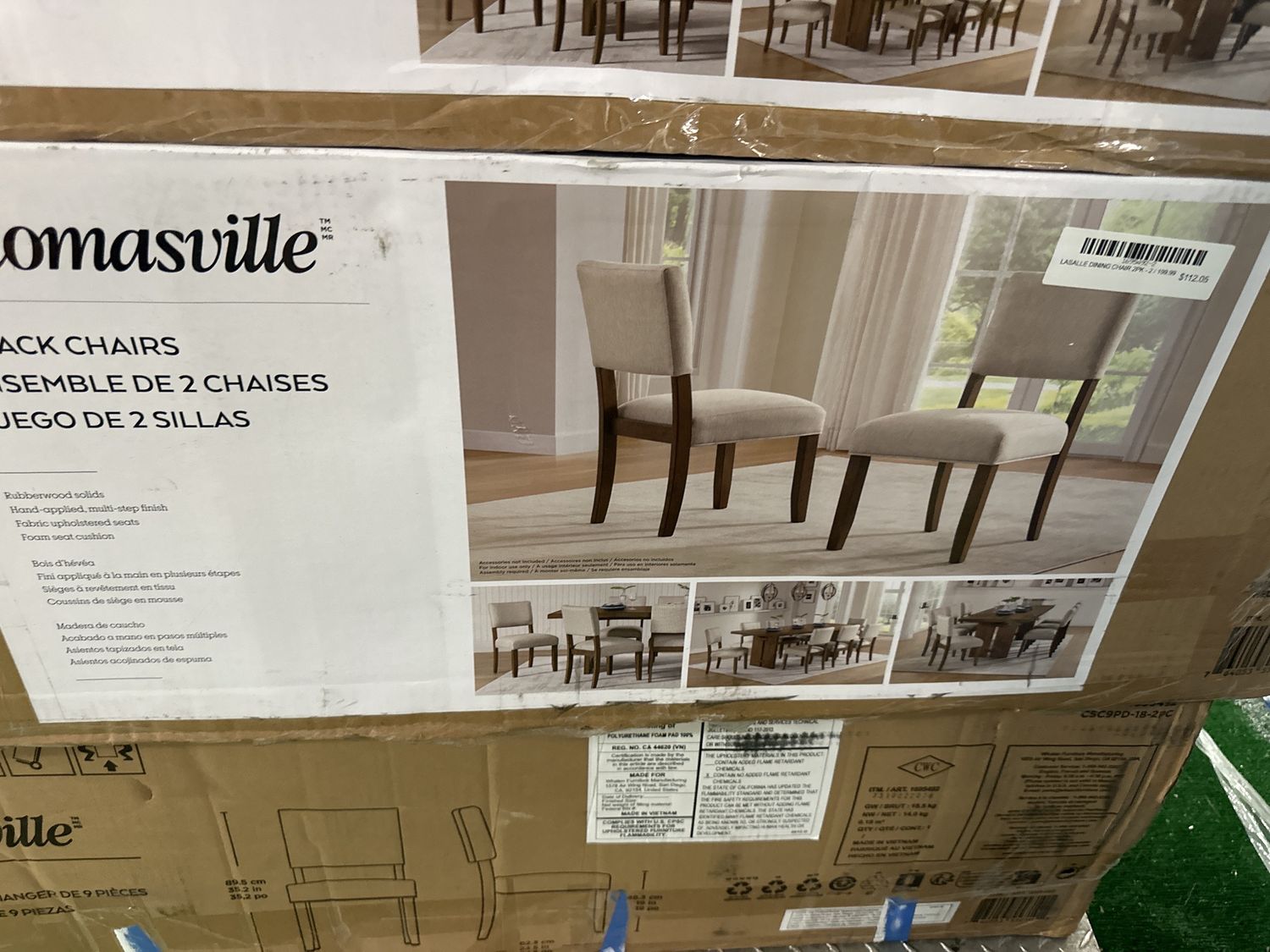 LASALLE DINING CHAIR 2PK - 3