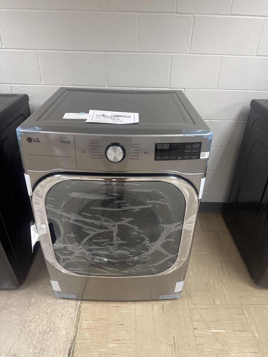 LG DLEX8980V 9.0CF ELEC - 1