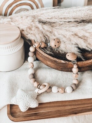 Kinderwagenkette Beige