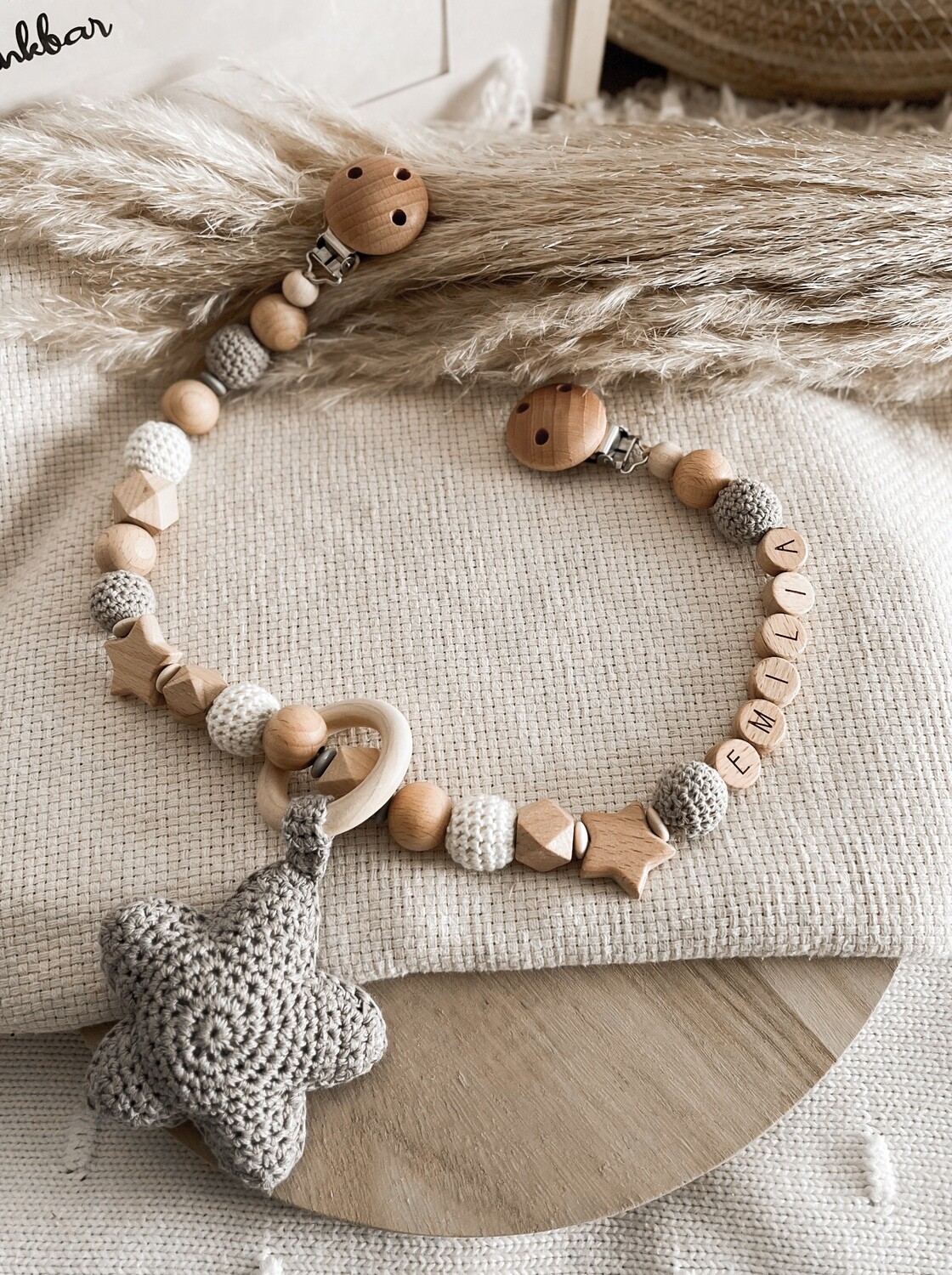 Kinderwagenkette grau