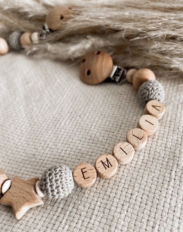 Kinderwagenkette grau