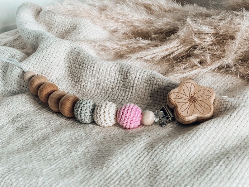 Schnullerkette rosa