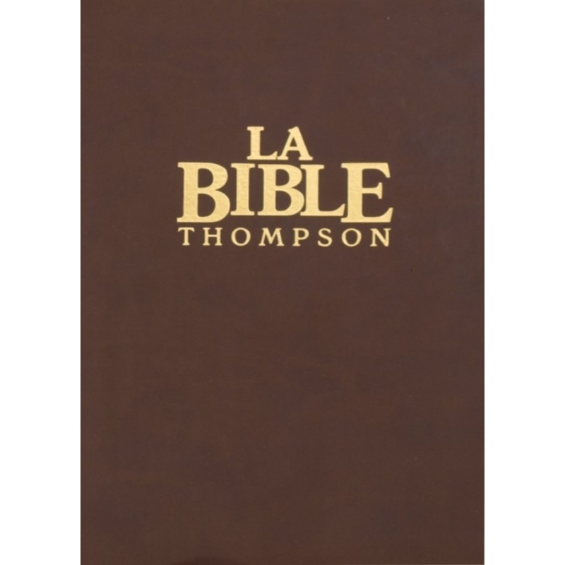 BIBLE THOMPSON &quot;LA COLOMBE&quot; LUXE (Sans onglets)