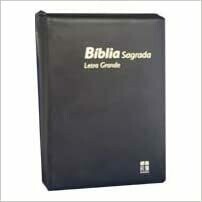 BIBLIA Sagrada, Letra Grande, Almeida Revista e Corrigida, Preta Vinyl