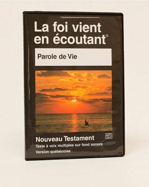 MP3 - NOUVEAU TESTAMENT VERSION PAROLE DE VIE (LA FOI VIENT EN ÉCOUTANT)