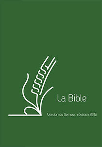 BIBLE DU SEMEUR 2015, RELIÉ, COUVERTURE RIGIDE LIN VERT
