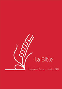 BIBLE DU SEMEUR 2015, RELIÉ, COUVERTURE RIGIDE LIN ROUGE