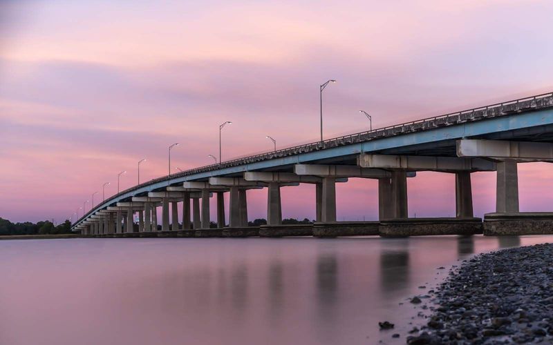 Portrait Cooper River Bridge Sunset 12x25 Portrait Cooper River Bridge Sunset 12x25