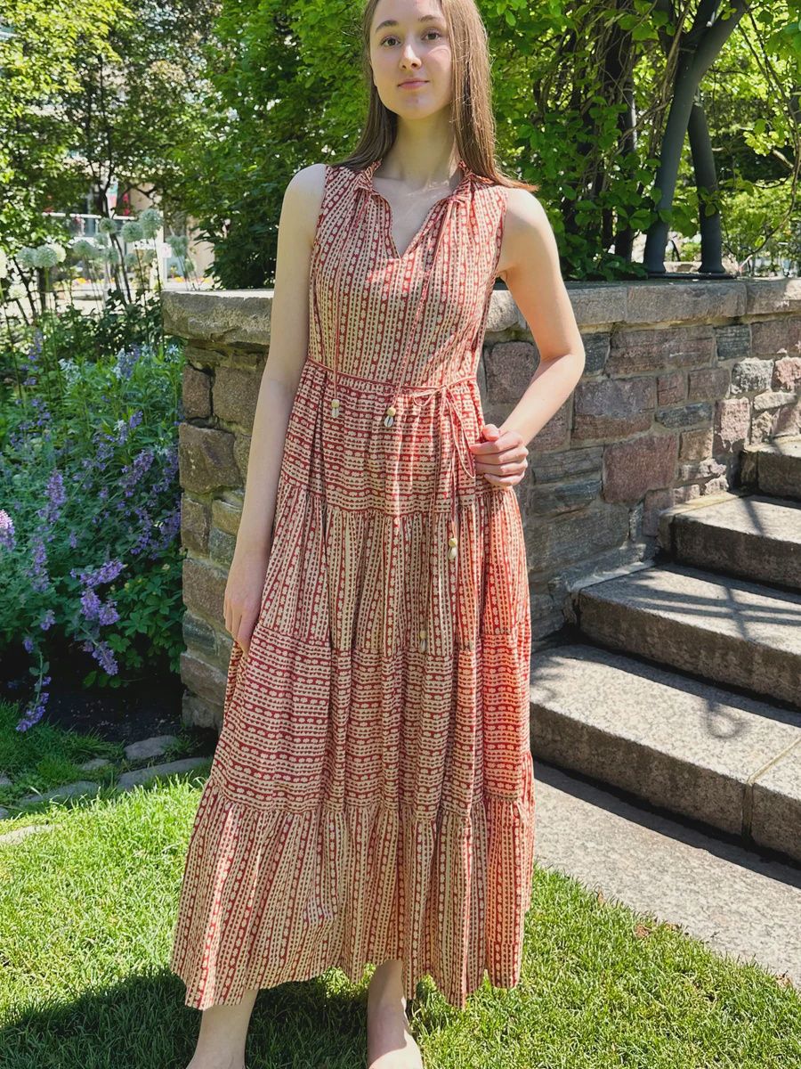 Maxime Zeaberg Sage Dress - Brick/Tan