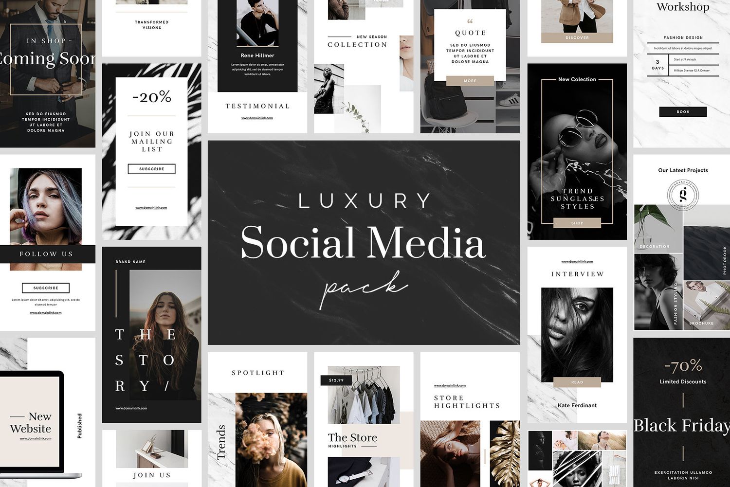 Luxury Photoshop Social Media Template