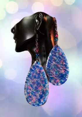 Multicolored Painted Earrings