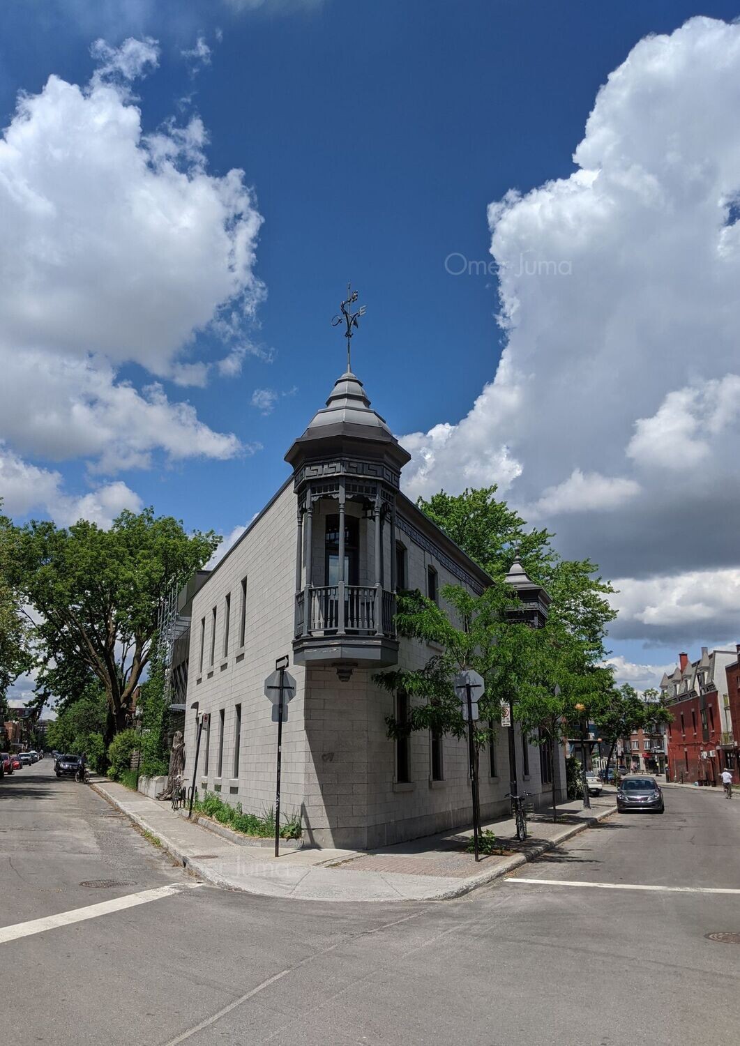 Home on the Intersection, Plateau Montreal - Photograph by Omer Juma