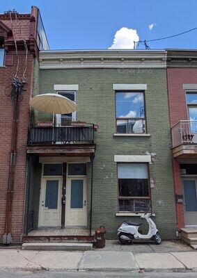 Plateau Montreal Green Home and Vespa - Photograph by Omer Juma