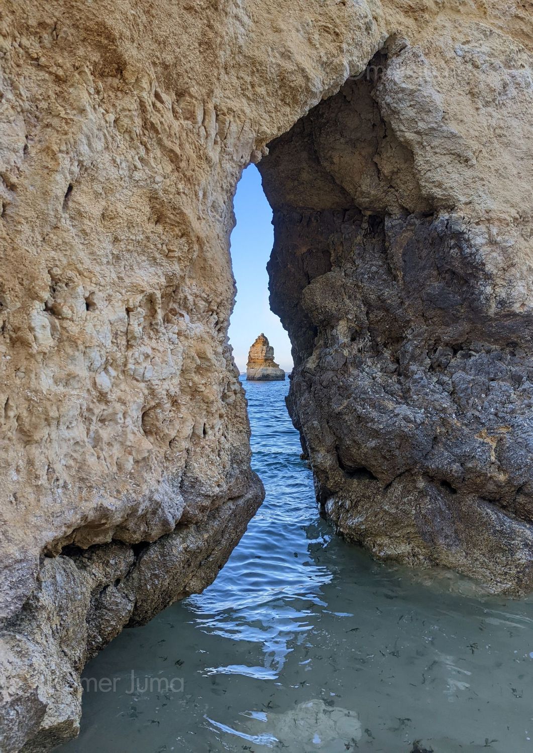 Rockception, Algarve Coast, Portugal - Photograph by Omer Juma