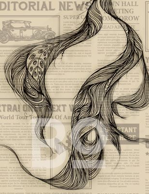(S)Tresses of Time - Part 1 of 4 - Illustration by Bushra Owais