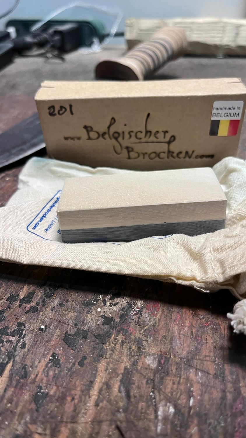 DELUXE Belgian YELLOW Coticule sharpening stone 75X30 mm extra-fine grain