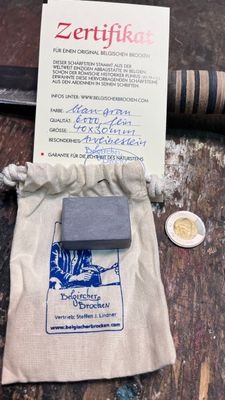 DELUXE Belgian Blue Coticule slurry stone 40X30 mm