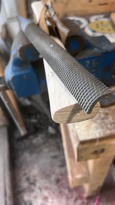 Iwasaki Japanese half-round wood carving bastard file 250 mm