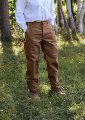 Moleskine Work Pants with pull tabs (Largeot) - Le Laboureur Moleskine Work Pants with pull tabs (Largeot) - Le Laboureur