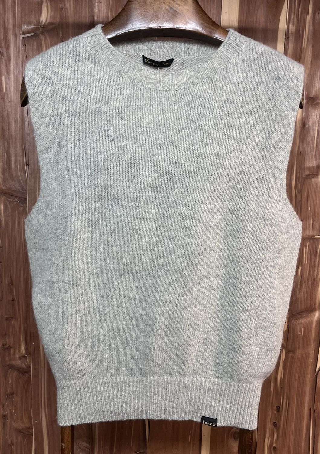 Ecru Wool Sleeveless sweater - Le Laboureur