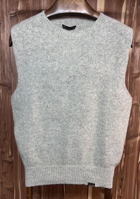 Ecru Wool Sleeveless sweater - Le Laboureur