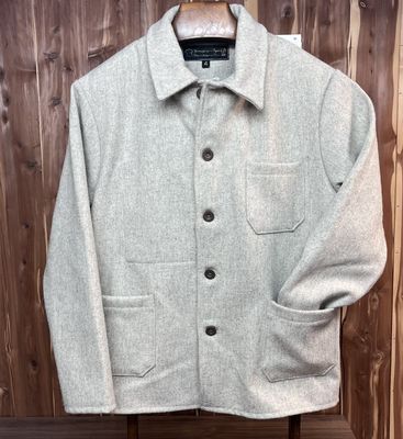 Ecru Wool Work Jacket - Le Laboureur