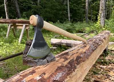 Large felling axe Rinaldi №307N5 1300g - Trento model Premium full finish