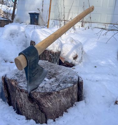 Large Verdugo felling ax №154C 1800g - Biscayne model