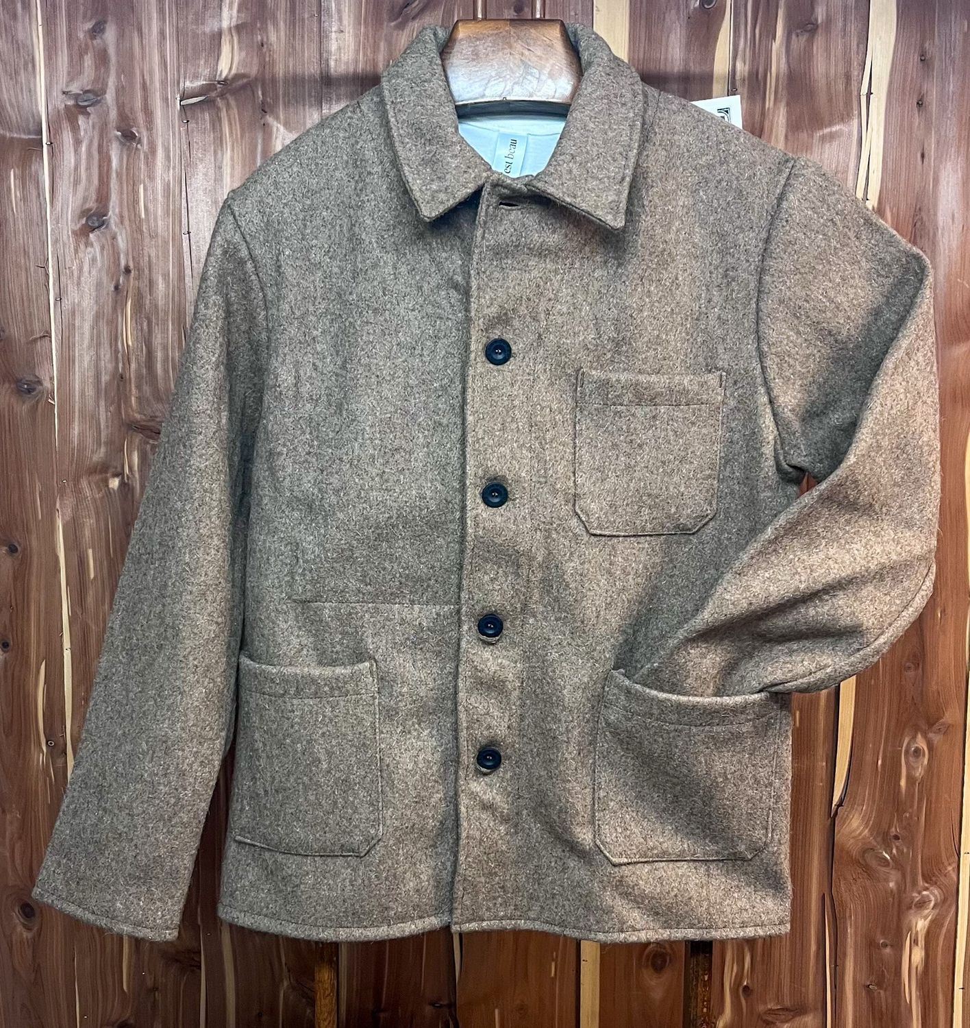Camel Wool Work Jacket - Le Laboureur