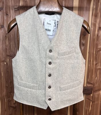 Ecru Wool tailored Vest - Le Laboureur