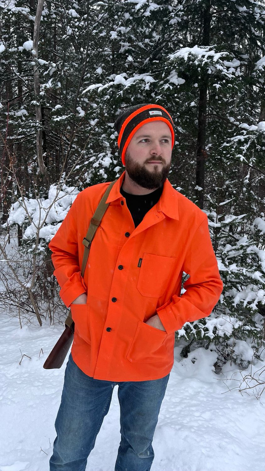 Blaze Orange 100% cotton Hunting Jacket - Le Laboureur