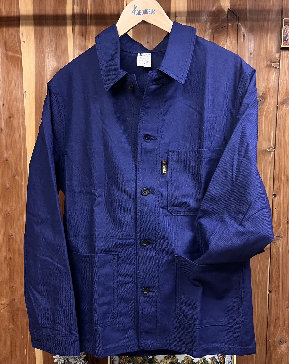 Navy 100% cotton Chore Jacket - Le Laboureur