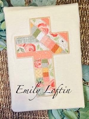 Quilted Cross Appliquéd Shirts