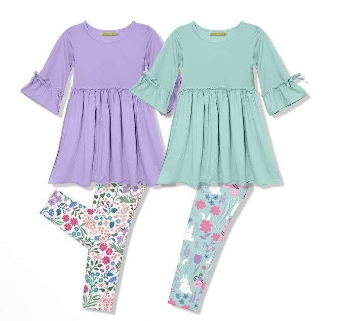 Embroidered Tunic And Leggings