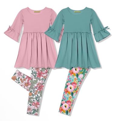Embroidered Tunic And Leggings