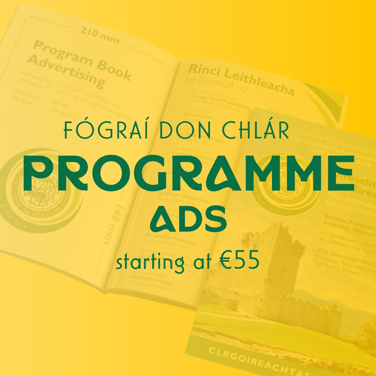 Fógraí don Chlár | Programme Ads
