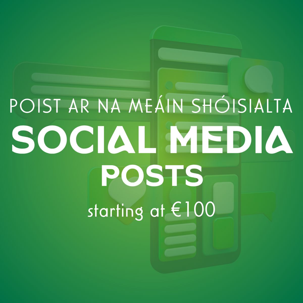 Poist ar na Meáin Shóisialta | Social Media Posts