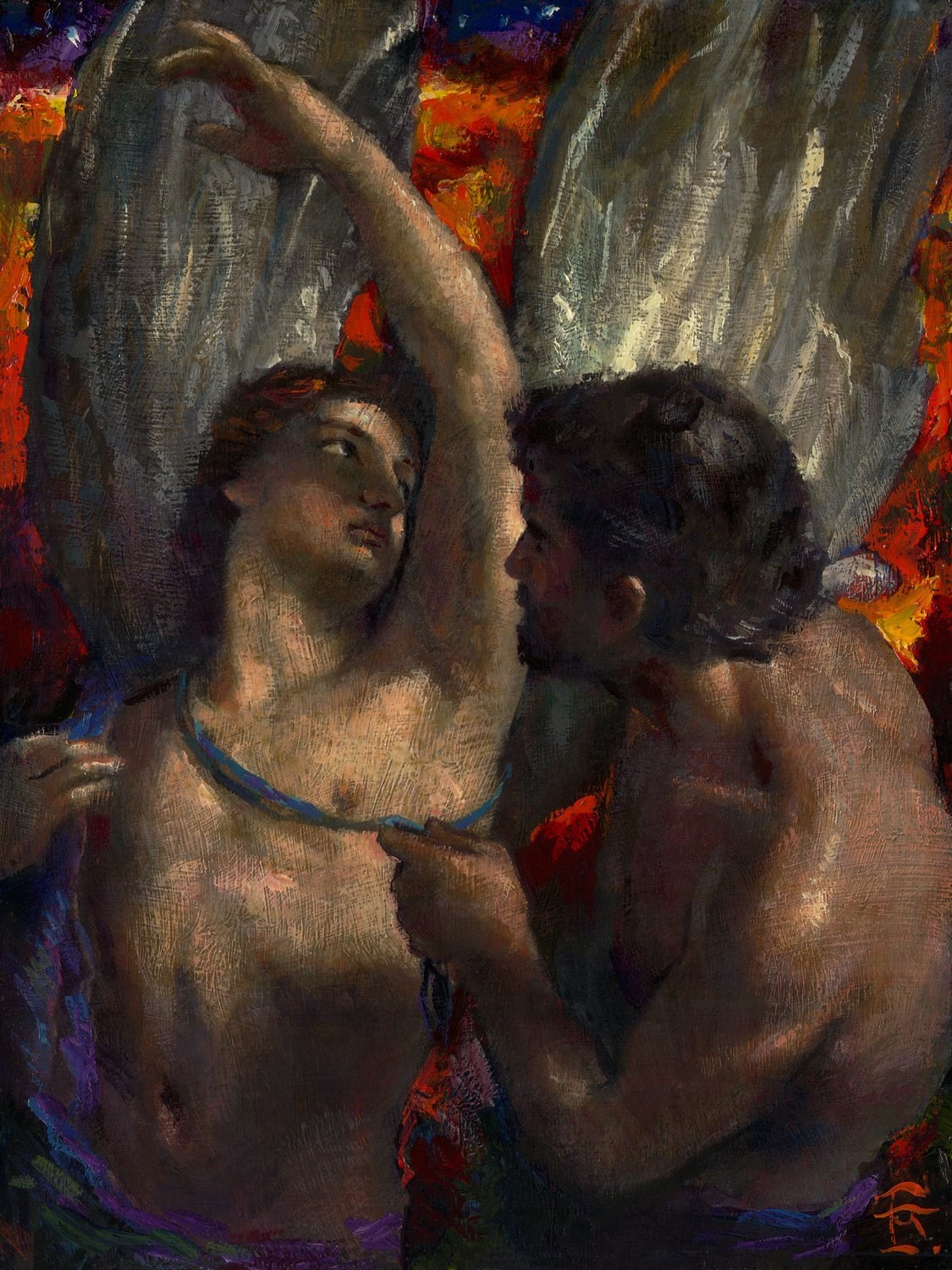 "Daedalus and Icarus " Original Painting