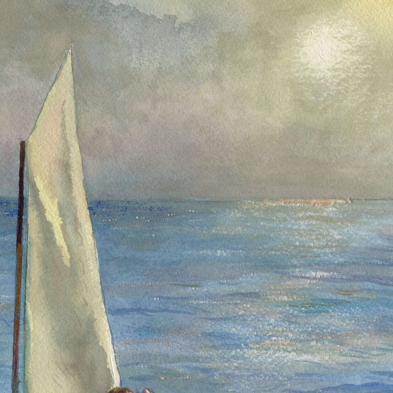 "Halfway" Original Watercolor