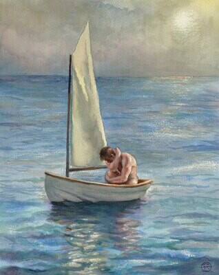 "Halfway" Original Watercolor