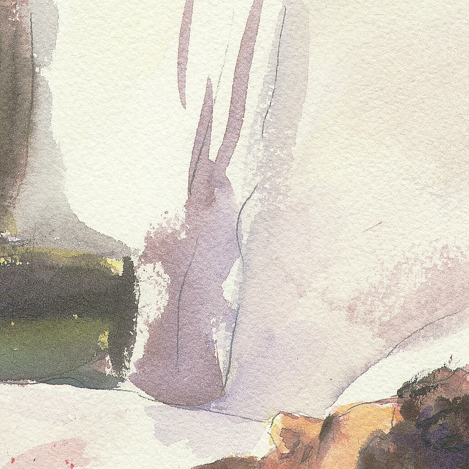 "Reclining Nude" (After John Singer Sargent) Original Watercolor
