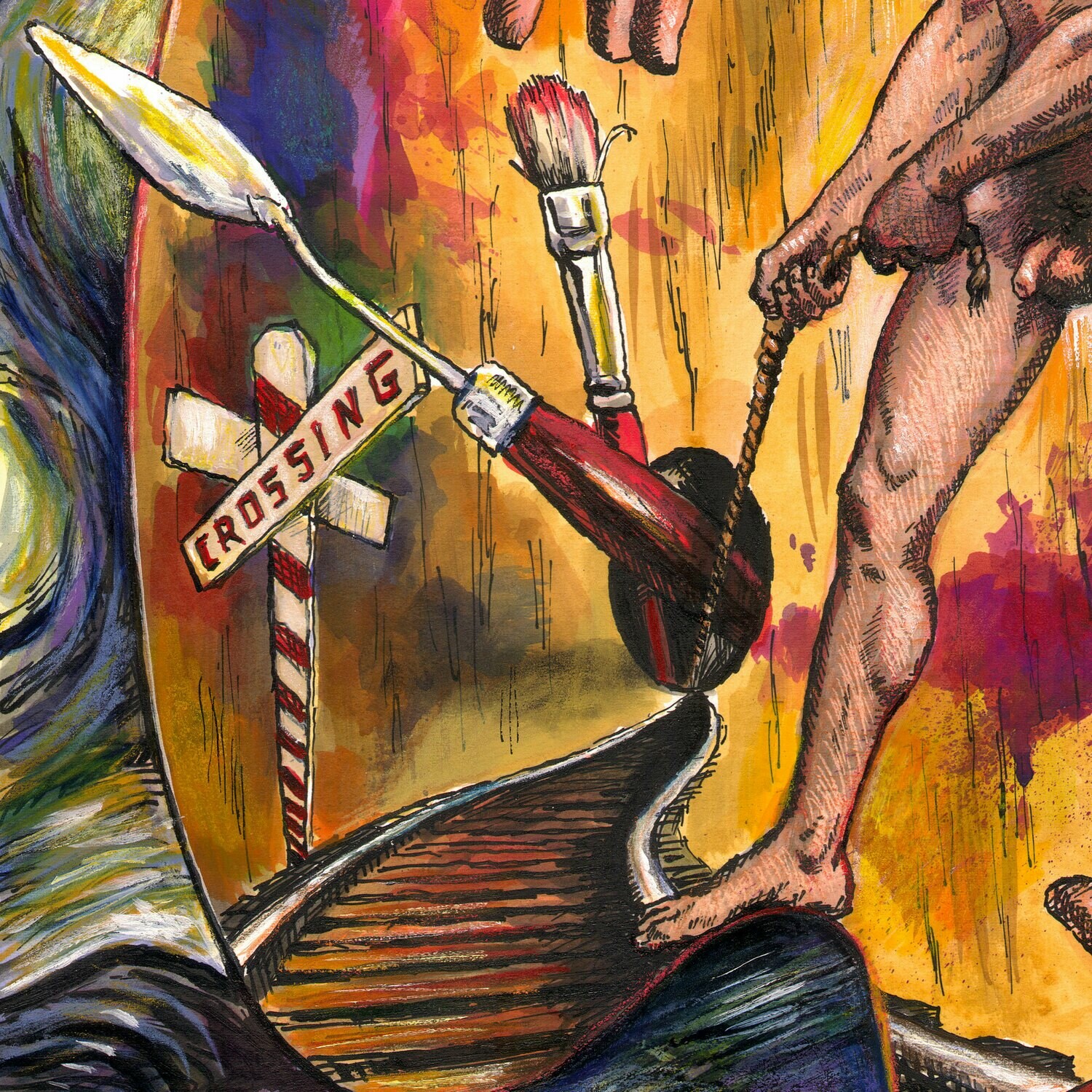 "Painter of the Night" Original Work on Paper