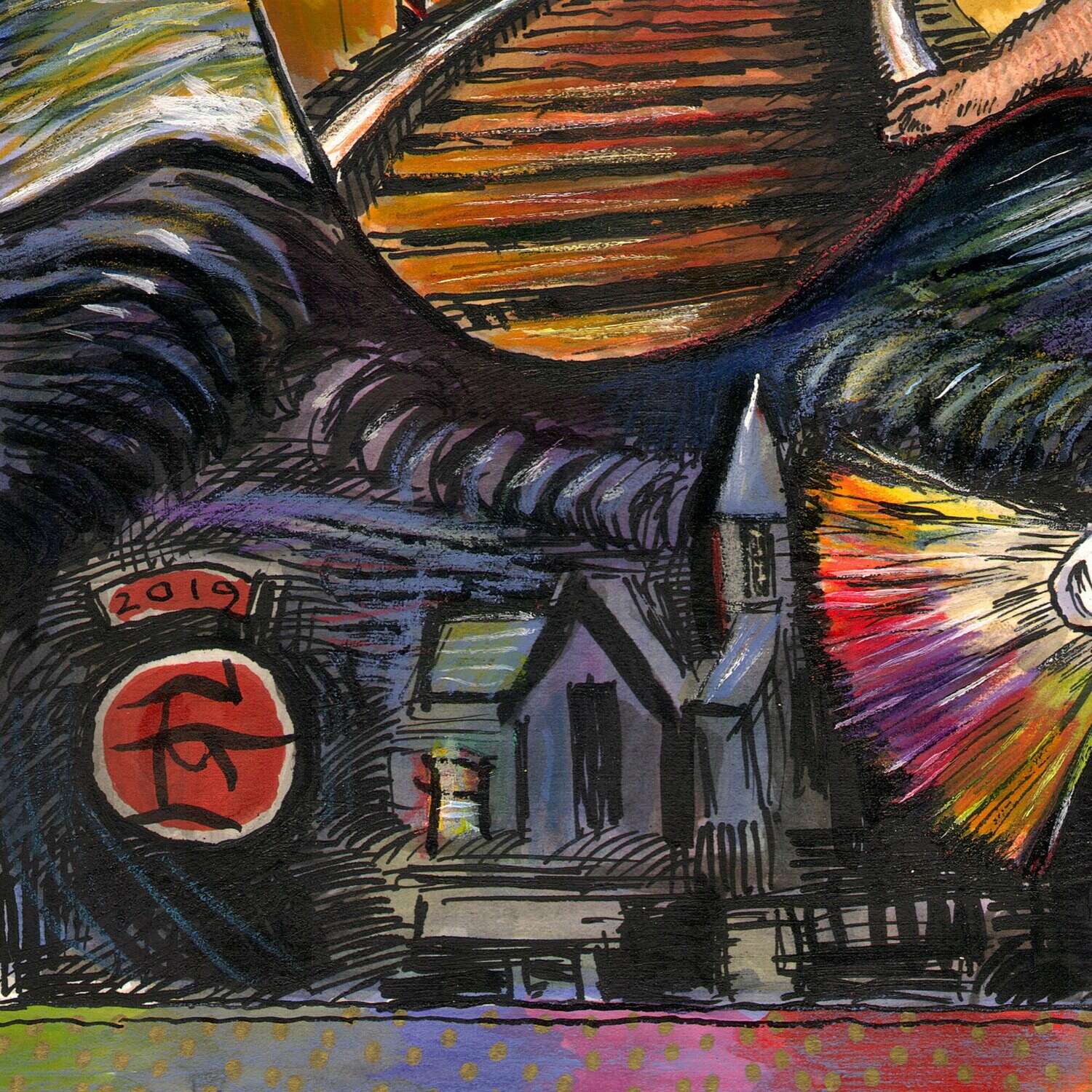 "Painter of the Night" Original Work on Paper