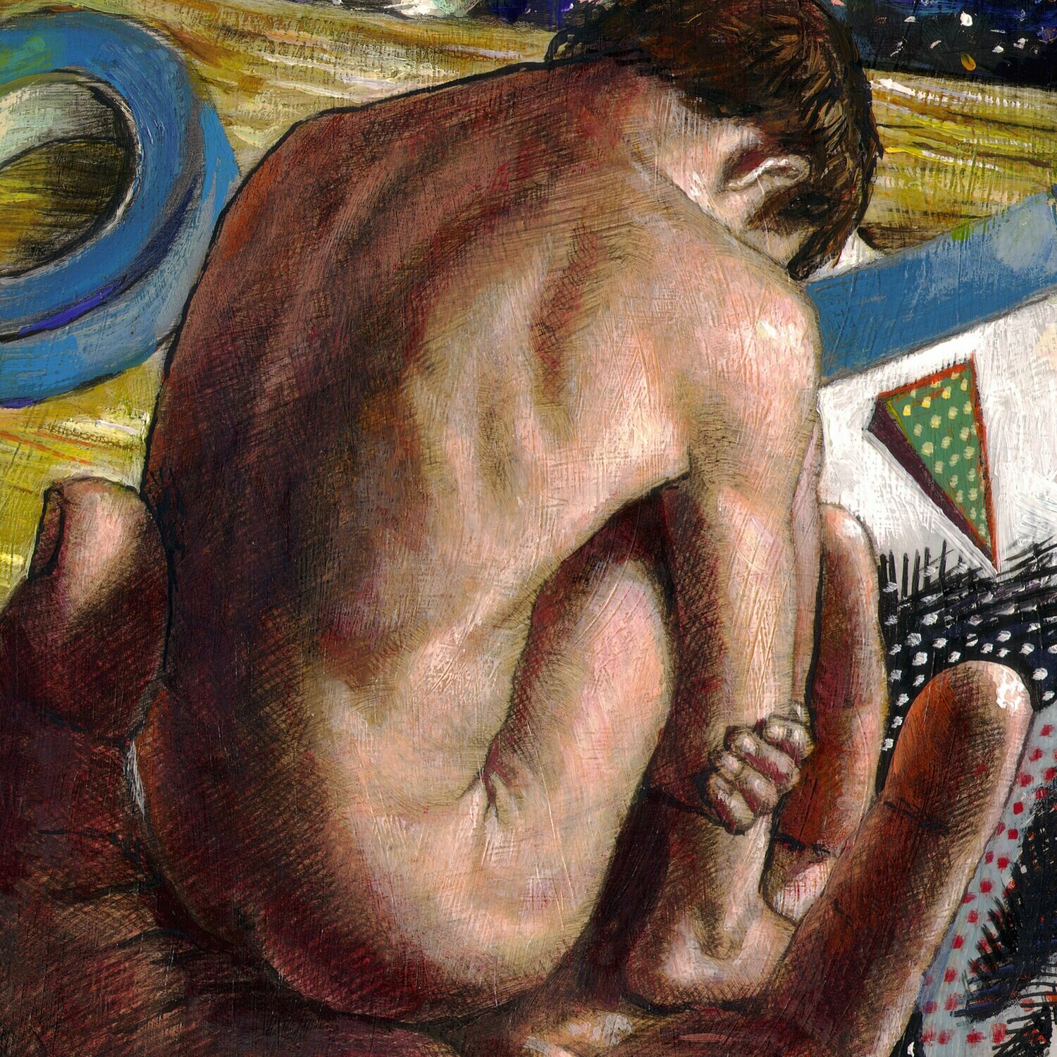 "An Artist's Model Dreams a Dream and Wonders What it Means" Original Painting