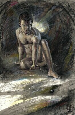 "Cave" Original Drawing