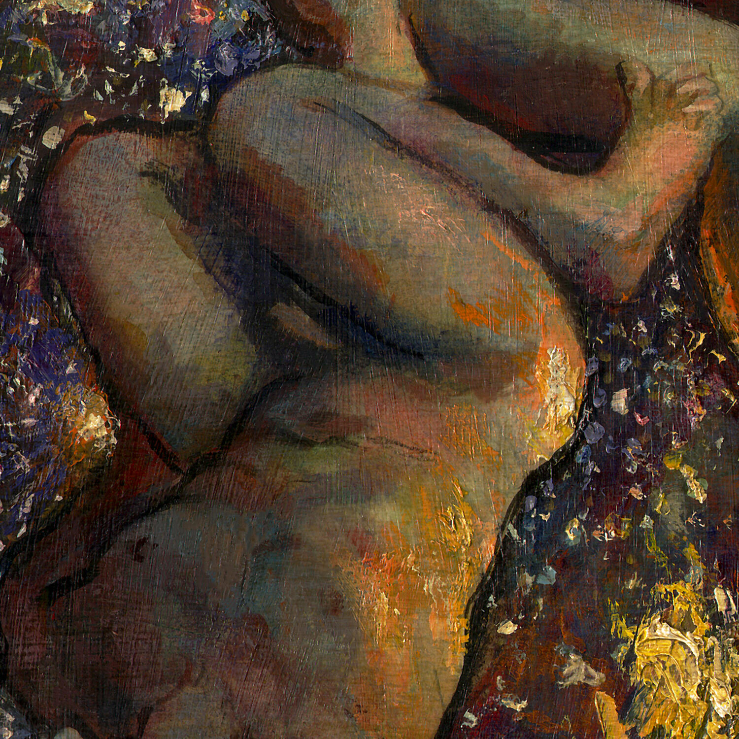 "Falling" Original Painting on Panel